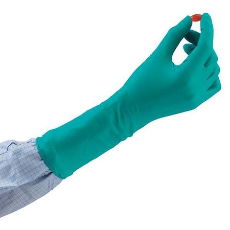 TouchNTuff 93-300, Disposable Gloves, 5.1 mil Palm, Nitrile, Powder-Free, M, 1000 PK, Green MPN:93-300