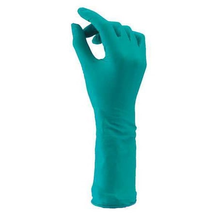 Sterile Cleanroom Gloves, 5 ISO Class, Nitrile, 12 in L, 5 mil, Green, M, 200 PK MPN:93-700