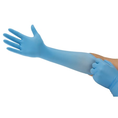 Microflex, Disposable Gloves, 5.1 mil Palm, Nitrile, Powder-Free, XL, 100 PK, Blue MPN:93243
