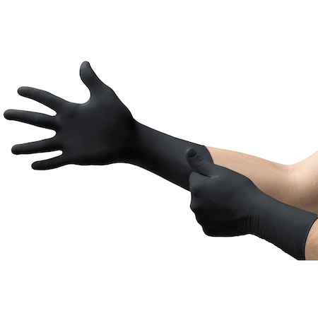 Microflex®, Disposable Gloves, 5.9 mil Palm, Nitrile, Powder-Free, XL, 100 PK, Black MPN:93862