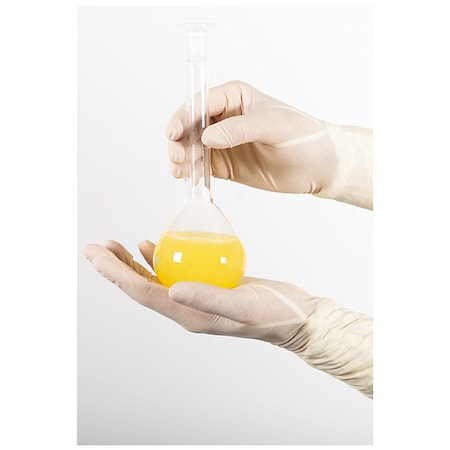 BioClean™, Disposable Gloves, 7.87 mil Palm, Natural Rubber Latex, Powder-Free, 6, 200 PK, Beige MPN:BASL