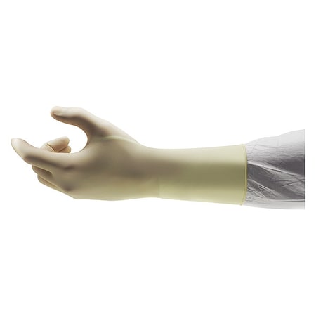 Cleanroom Gloves, ISO 4 ISO Class, Natural Rubber Latex, 12 in L, Beige, XL, 200 PK MPN:BASL