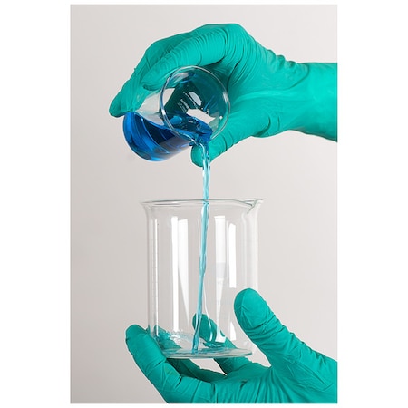 BioClean™, Disposable Gloves, 4.33 mil Palm, Nitrile, Powder-Free, 6, 200 PK, Green MPN:BENS