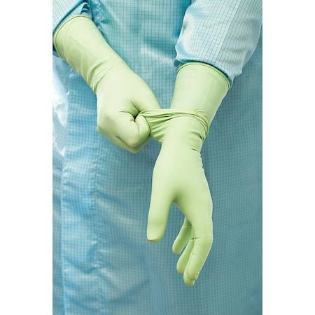 Disposable Gloves, ISO 4 ISO Class, Neoprene, 12 in L, Green, S, 200 PK MPN:BSNS