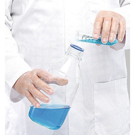 Disposable Gloves, ISO 5 ISO Class, Vinyl, 12 in L, Clear, L, 1000 PK MPN:BVA-E