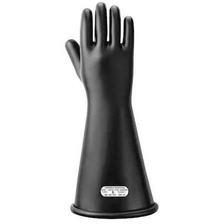 Electrical-Insulating Gloves, 7, 500V AC, 11, 250V DC, Rubber, 14