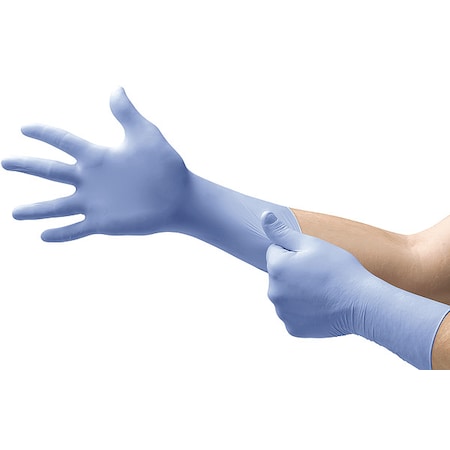 FFE-775, Disposable Gloves, 4.7 mil Palm, Nitrile, Powder-Free, 2XL (10 1/2), 50 PK, Blue MPN:FFE-775-XXL