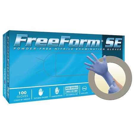 FFS-700, Disposable Gloves, 3.00 to 3.99 mil Palm, Nitrile, Powder-Free, XS (6), 100 PK, Blue MPN:FFS-700-XS