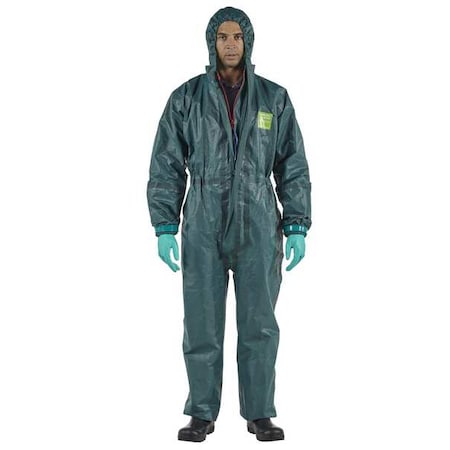 Chemical Resistant Coverall, S, Green, Chemical Laminate MPN:GR40-T-92-111-02