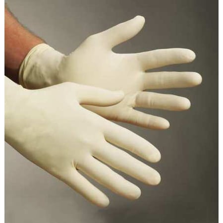 L92, Disposable Gloves, 5.00 to 5.99 mil Palm, Latex, Powder-Free, L (9), 100 PK, Beige MPN:L923