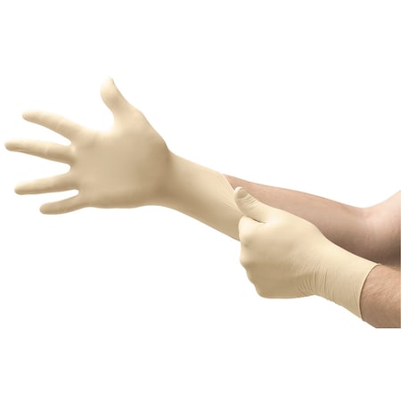 Microflex MF-300 Exam Gloves, 6.3 mil, Natural Rubber Latex, Powder-Free, 2XL (10), Natural, PK90 MPN:MF-300