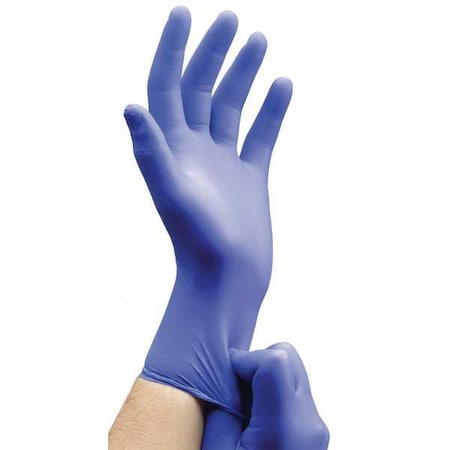 N21, Disposable Gloves, 5.00 to 5.99 mil Palm, Nitrile, Powder-Free, XL (10), 100 PK, Blue MPN:N214