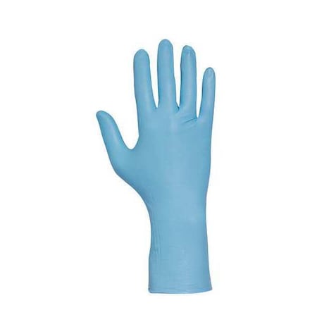 N87, Disposable Gloves, 7.00 to 7.99 mil Palm, Nitrile, Powder-Free, 2XL (10 1/2), 50 PK, Blue MPN:N875