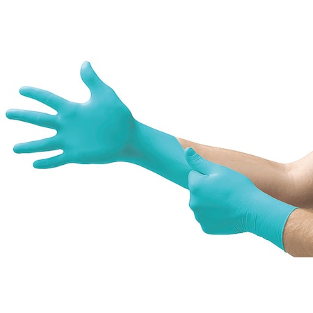 N96, Disposable Gloves, 3.00 to 3.99 mil Palm, Nitrile, Powder-Free, M (8), 100 PK, Green MPN:N962