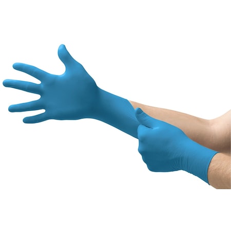 Disposable Gloves, 6.7 mil Palm, Nitrile, Powder-Free, M, 50 PK, Blue MPN:ULNCS