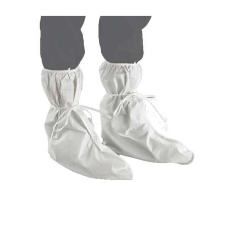 Disposable Boot Covers, Microporous Polypropylene Laminate, White, Slip Resistant Sole: No, Regular MPN:W20B406