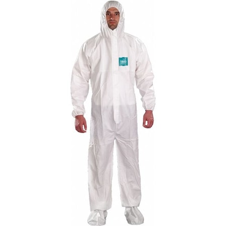 Hooded Coverall, Bound, Booted, 2XL, PK25 MPN:WH18-B-92-107-06