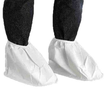 Shoe Covers, Microporous Polyethylene Laminate, White, 12 to 14 MPN:?WH20-B-92-417-05?