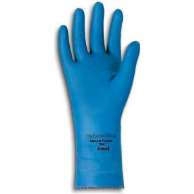 Ansell 88-356 VersaTouch® Natural Blue Chemical Resistant Gloves Size 8 1 Pair ¿120018¿ - Pkg Qty 12