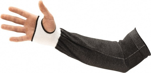 Cut & Puncture-Resistant Sleeve: Size Universal, Polyethylene, Black, ANSI Cut A3 MPN:11251180-W