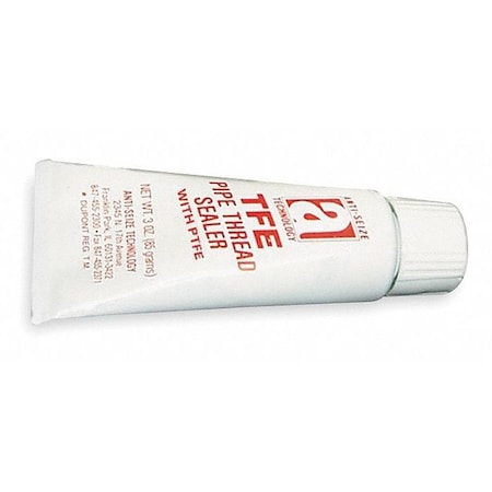 Pipe Thread Sealant 3 fl oz, Tube, TFE, Off-White, Paste MPN:14003