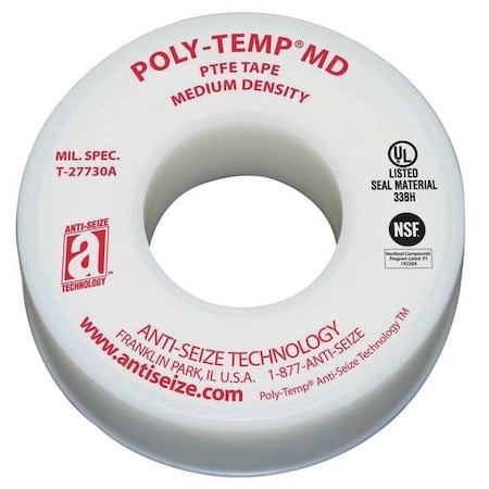 Sealant Tape, 1/4 In. W, 520 In. L MPN:16025