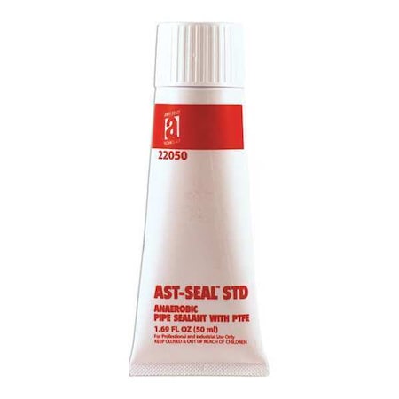 Pipe Thread Sealant 1.7 fl oz, Tube, Off-White, Paste MPN:22050