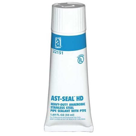 Pipe Thread Sealant 1.7 fl oz, Tube, Off-White, Paste MPN:22151