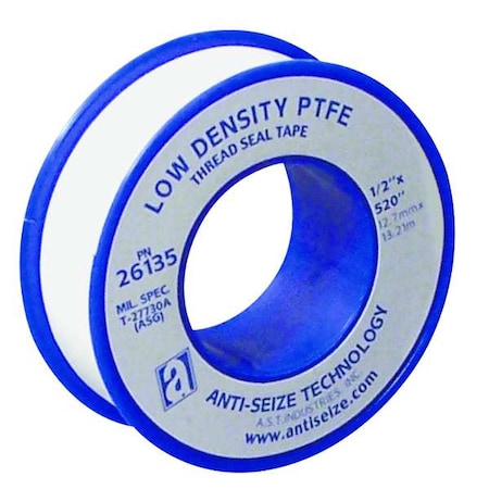 Thread Sealant Tape, 1/2 In. W x 21 ft, White, Low Density, PTFE MPN:26130