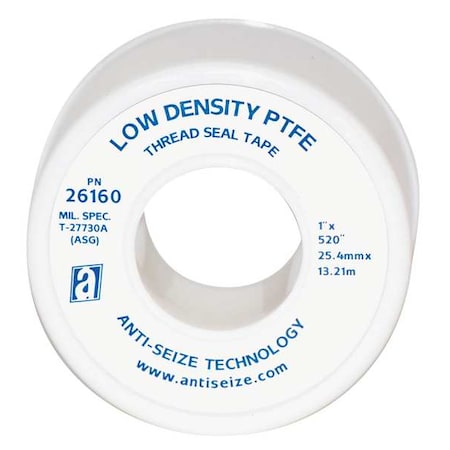 Thread Sealant Tape, 1 In. W, 520 In. L MPN:26160