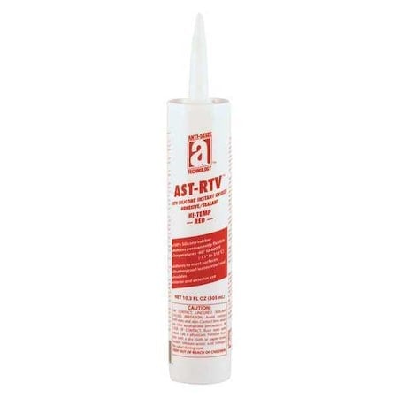 Waterproof RTV Gasket Maker, 10.3 oz, Red, Temp Range -85 to 450 Degrees F MPN:27105