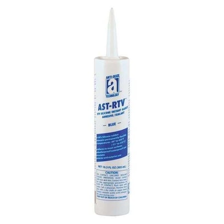 Waterproof RTV Gasket Maker, 10.3 oz, Blue, Temp Range -75 to 450 Degrees F MPN:27107