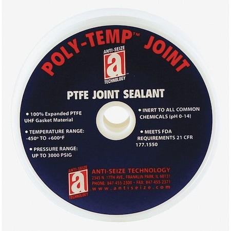 Joint Sealant, PTFE Gasket, 1/4