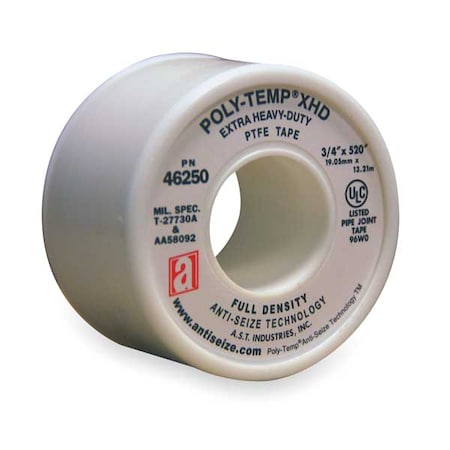 Thread Sealant Tape, 3/4 In. W, 520 In. L MPN:46250