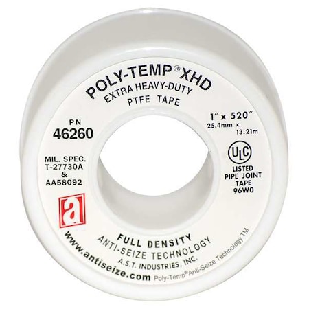 Thread Sealant Tape, 1 In. W, 520 in.L MPN:46260