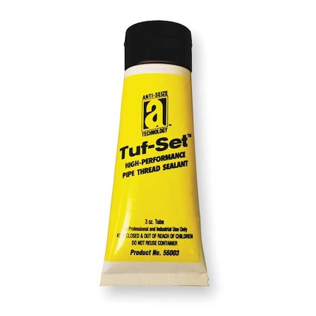 Pipe Thread Sealant 3 fl oz, Tube, Tuf-Set, Blue, Paste MPN:56003