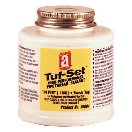Pipe Thread Sealant 4.8 fl oz, Brush-Top Can, Blue, Paste MPN:56004