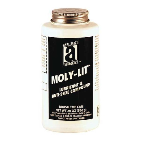 Anti Seize, Moly Paste, 20oz, Brush Top Can MPN:12018