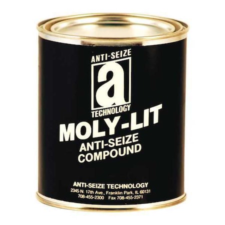 Anti Seize, Moly Paste, 2.5 lb, Can MPN:12032