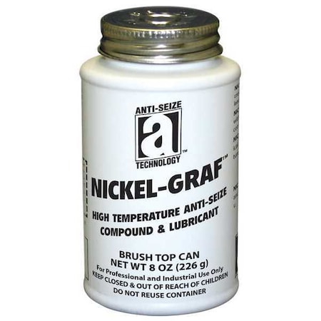 Anti Seize, Nickel, 8 oz, Brush Top Can MPN:13008