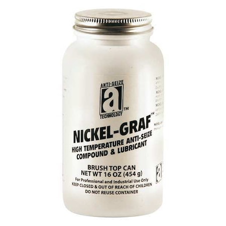 Anti Seize, Nickel, 16 oz Brush Top Can MPN:13018