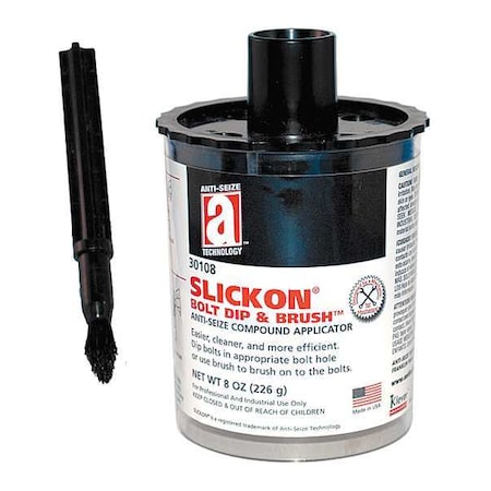 Anti Seize, Bolt Dip and Brush, 8 oz MPN:13338