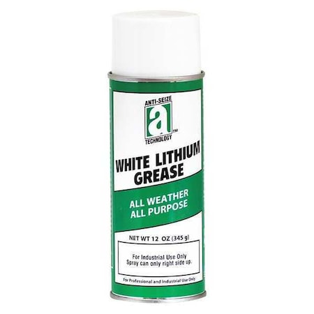 Bearing Grease, 12 oz, Aerosol Spray Can, Mineral Base, 275 Degrees F Max Op Temp, White MPN:17120