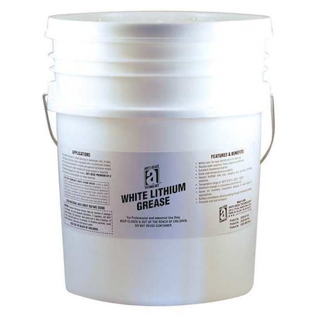 Bearing Grease, 35 lb, Pail, Mineral Base, 275 Degrees F Max Op Temp, White MPN:24235