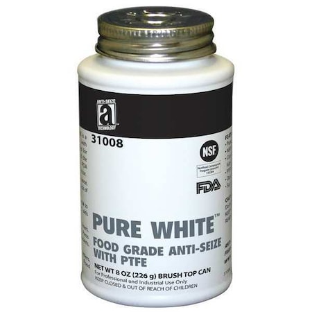 Anti Seize, Food, 8 oz. Brush Top Can MPN:31008