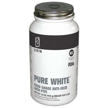 Anti Seize, Food, 16 oz, Brush Top Can MPN:31018