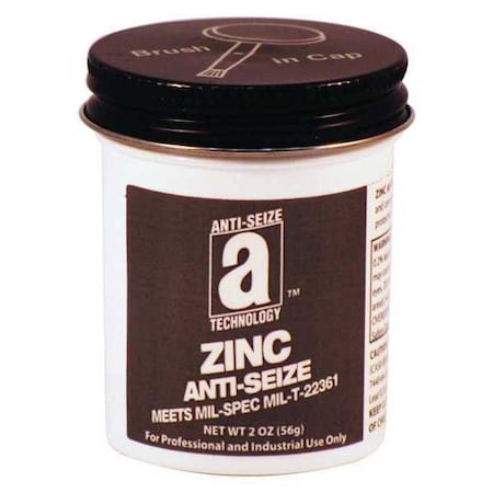 Zinc Anti-Seize Compound/Lube, 2oz. MPN:45002