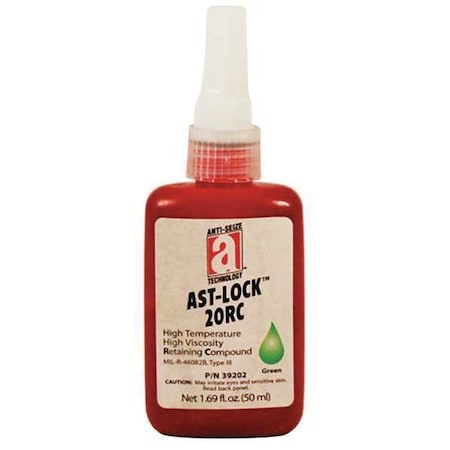 Retaining Compound, 20RC Series, Green, Liquid, 50ml, Bottle MPN:39202