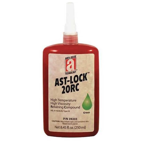 Retaining Compound, 20RC Series, Green, Liquid, 250mL, Bottle MPN:39203