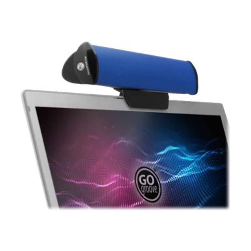 GOgroove SonaVERSE USB - Sound bar - for PC (grille color - blue) MPN:GGSVUSB100BLWS